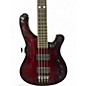 Used Schecter Guitar Research Diamond Series 004 Bass Crimson Red Trans Electric Bass Guitar