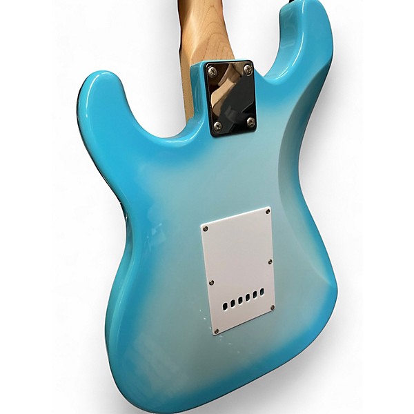 Used Indio CLASSIC Blue Burst Solid Body Electric Guitar