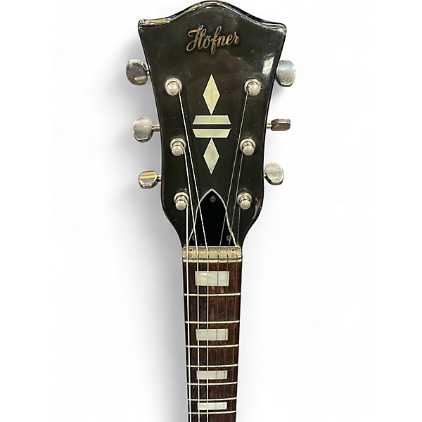 Vintage 1970s Hofner MODEL 4579 Black Solid Body Electric Guitar