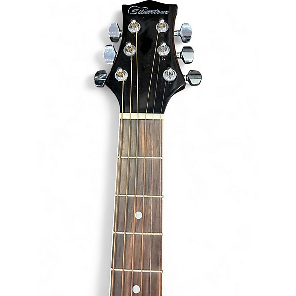 Used Silvertone Pro Series Natural Acoustic Guitar
