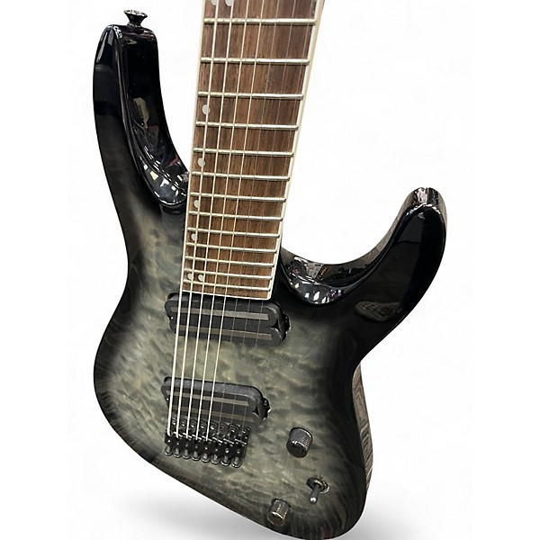 Used Jackson SLATX8Q MS Transparent Black Burst Solid Body Electric Guitar