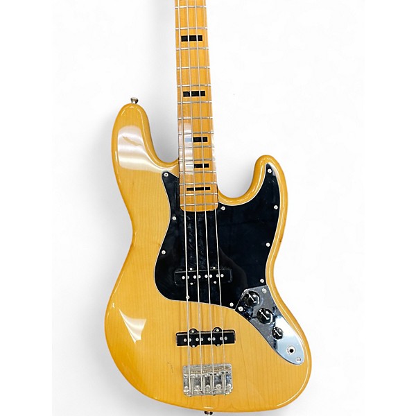 Used Squier Classic Vibe 70s Jazz Bass Natural Electric Bass Guitar
