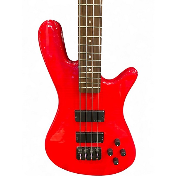 Used Spector NS95 Candy Apple Red Electric Bass Guitar
