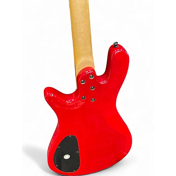 Used Spector NS95 Candy Apple Red Electric Bass Guitar