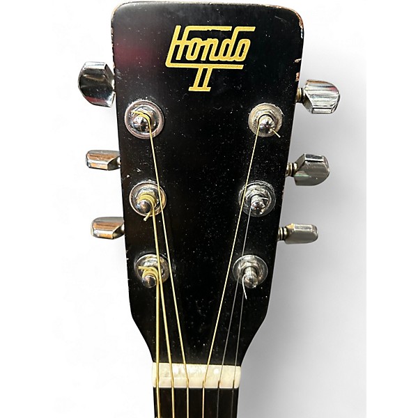 Used Hondo Ii H155A Natural Acoustic Guitar