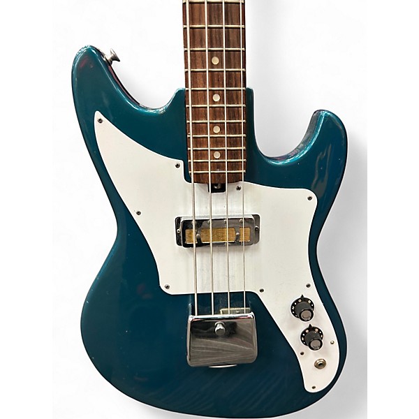 Used Teisco EB100 Blue Electric Bass Guitar