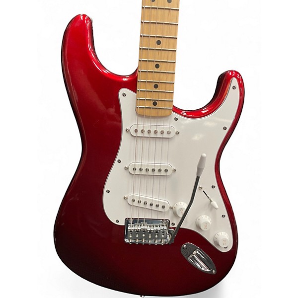 Used Fender Standard Stratocaster Candy Cola Solid Body Electric Guitar