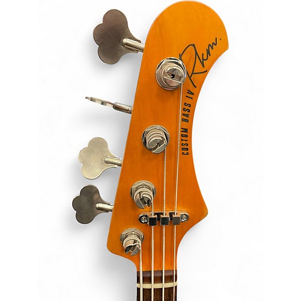 Used Rkm Custom Bass IV Road Worn White Electric Bass Guitar