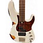 Used Rkm Custom Bass IV Road Worn White Electric Bass Guitar