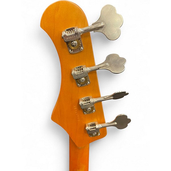 Used Rkm Custom Bass IV Road Worn White Electric Bass Guitar