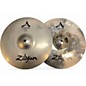 Used Zildjian 14in A Custom Hi Hat Pair Cymbal thumbnail