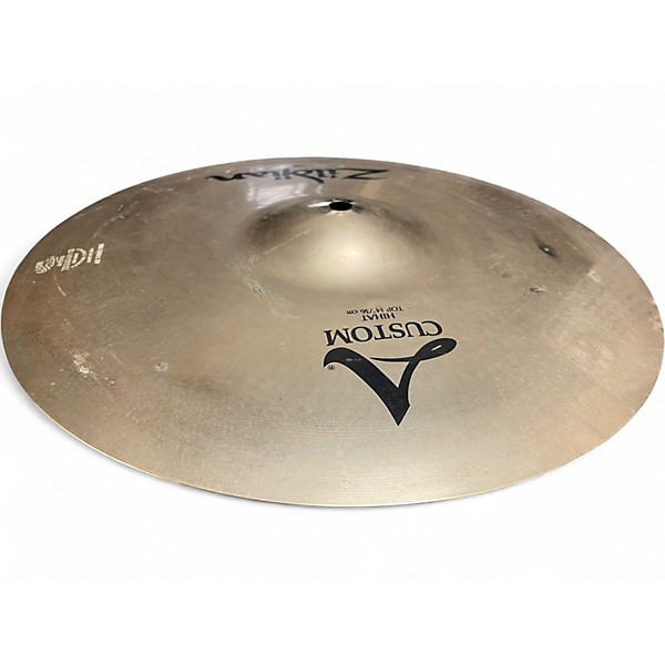Used Zildjian 14in A Custom Hi Hat Pair Cymbal