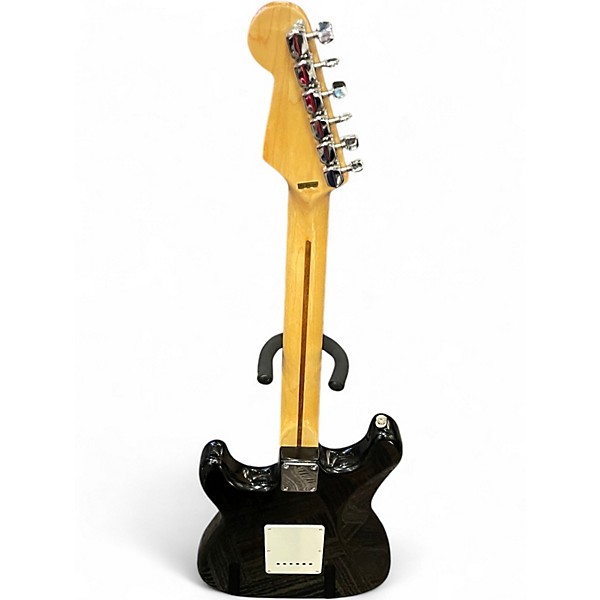 Used Squier Stratocaster Black Solid Body Electric Guitar