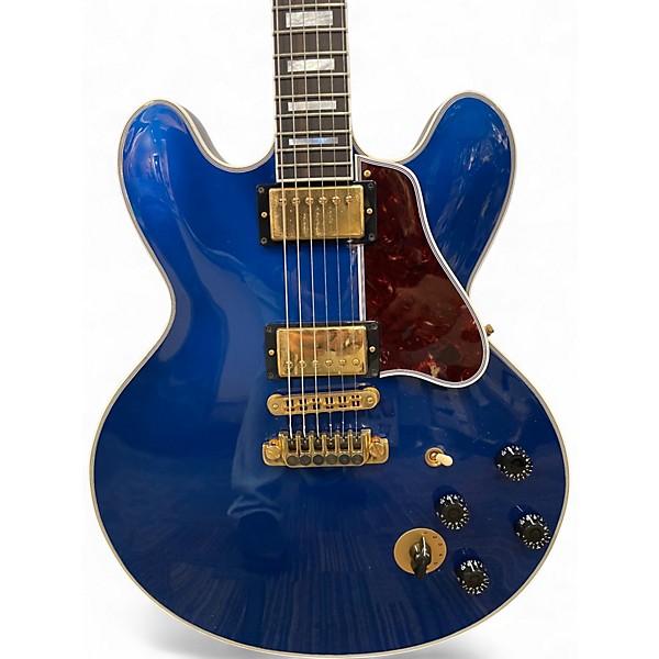 Used 2012 Gibson BB King Signature Lucille anniversary sapphire blue Hollow Body Electric Guitar