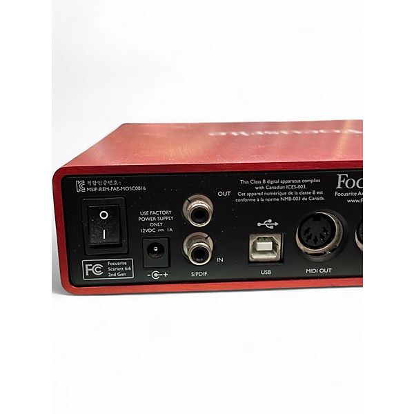Used Focusrite Scarlett 6i6 Gen 2 Audio Interface