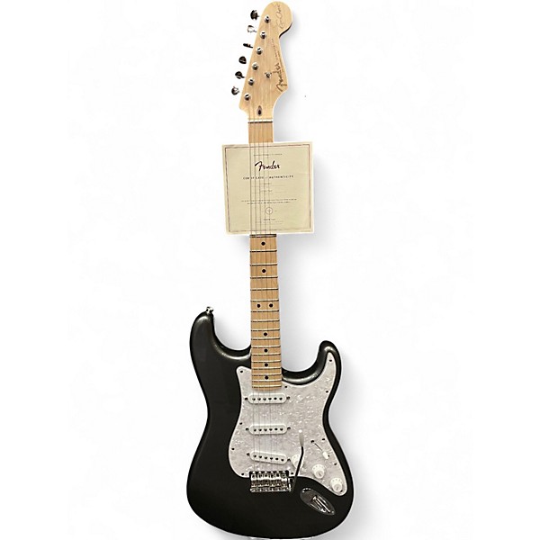 Used Fender CLAPTON STRATOCASTER PTR Silver Solid Body Electric Guitar