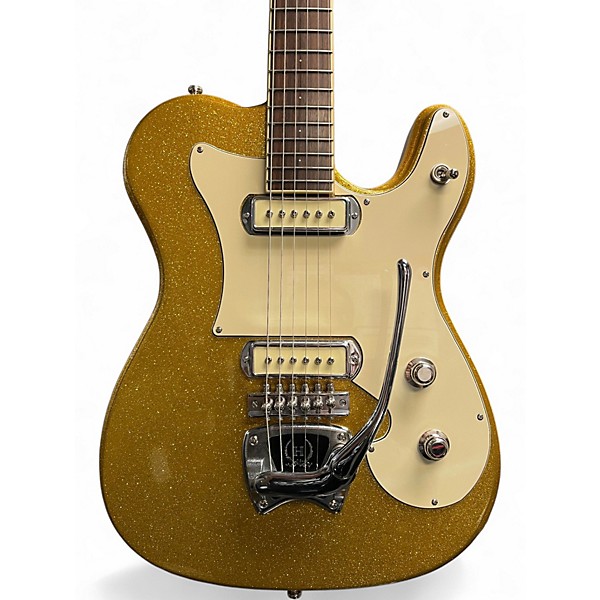 Used Hallmark DEKE DICKERSON MODEL TWO GOLD SPARKLE Solid Body Electric Guitar