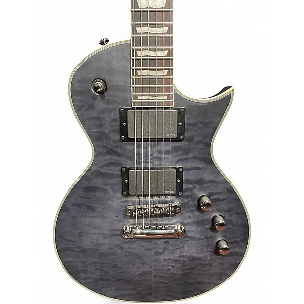 Used ESP LTD EC401 Trans Black Solid Body Electric Guitar