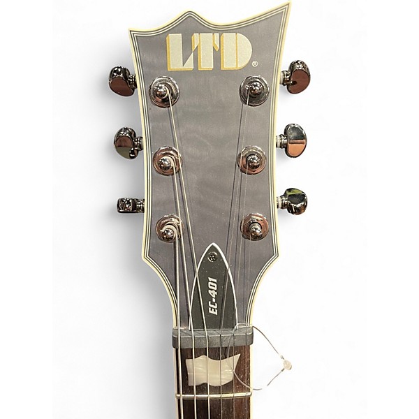Used ESP LTD EC401 Trans Black Solid Body Electric Guitar