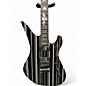 Used Schecter Guitar Research Synyster Gates Signature Custom Black with Silver Pinstripes Solid Body Electric Guitar