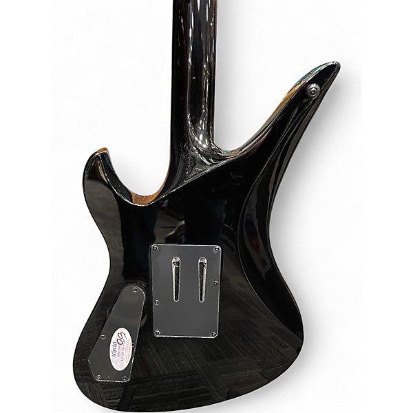 Used Schecter Guitar Research Synyster Gates Signature Custom Black with Silver Pinstripes Solid Body Electric Guitar