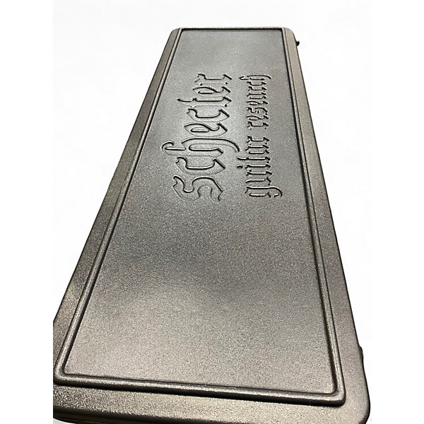 Used Schecter Guitar Research Synyster Gates Signature Custom Black with Silver Pinstripes Solid Body Electric Guitar