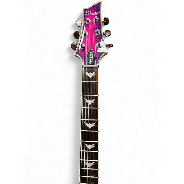 Used Schecter Guitar Research Omen Extreme 6 Electric Magenta Solid Body Electric Guitar