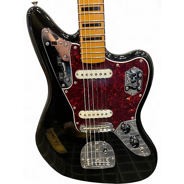 Used Fender Vintera II 70s Jaguar Black Solid Body Electric Guitar