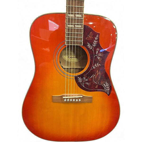 Used Epiphone Hummingbird Pro 2 Color Sunburst Acoustic Electric Guitar
