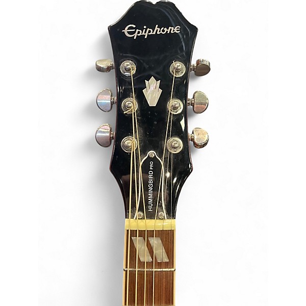 Used Epiphone Hummingbird Pro 2 Color Sunburst Acoustic Electric Guitar