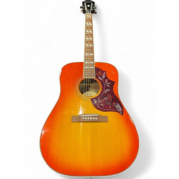 Used Epiphone Hummingbird Pro 2 Color Sunburst Acoustic Electric Guitar