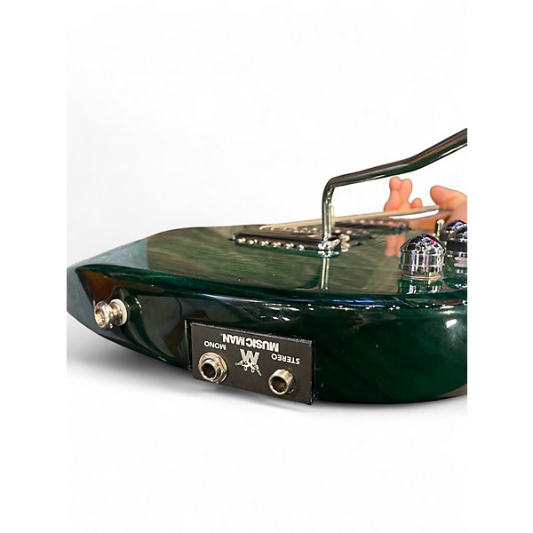 Used Ernie Ball jp15 green flame top Solid Body Electric Guitar