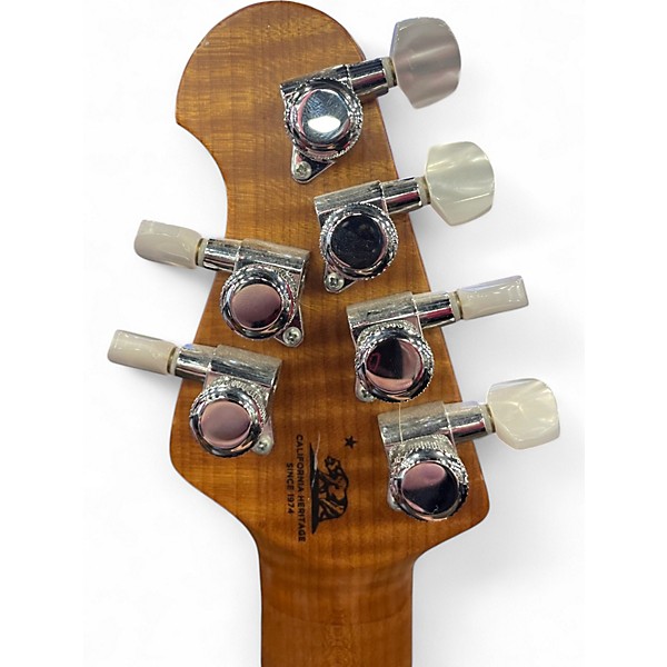 Used Ernie Ball jp15 green flame top Solid Body Electric Guitar