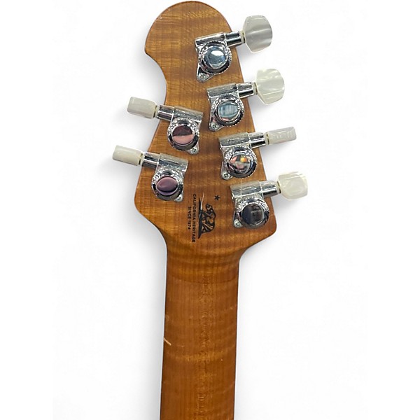 Used Ernie Ball jp15 green flame top Solid Body Electric Guitar