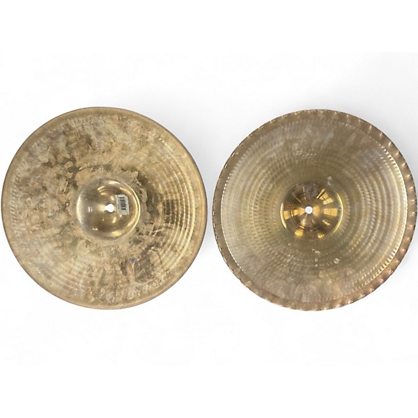 Used Zildjian 14in A Custom Mastersound Hi Hat Pair Cymbal