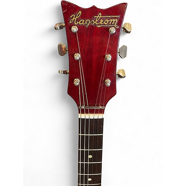 Vintage 1970s Hagstrom HG801 RED Solid Body Electric Guitar