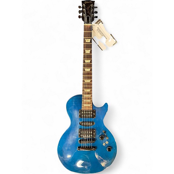 Vintage 1993 Gibson Les Paul Studio Lite M-III Trans Blue Solid Body Electric Guitar