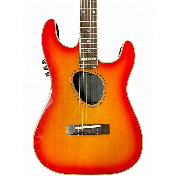 Used 1980s Kramer Ferrington Sunburst Acoustic Electric Guitar