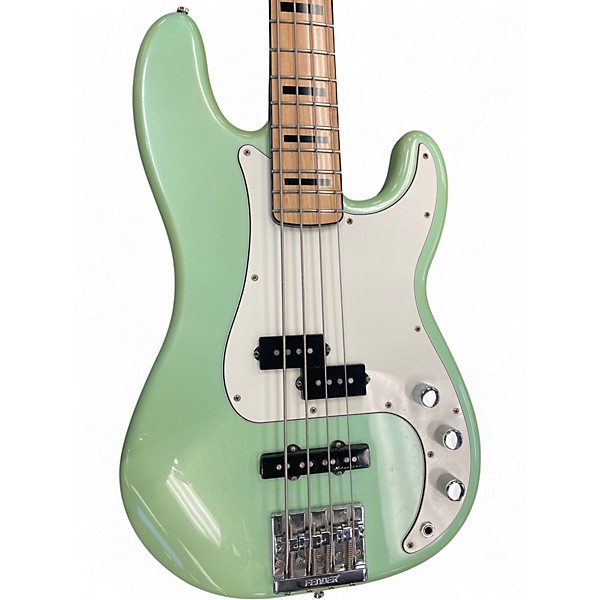 Used Fender Deluxe Precision Bass Special Sea Foam Green Metallic Electric Bass Guitar