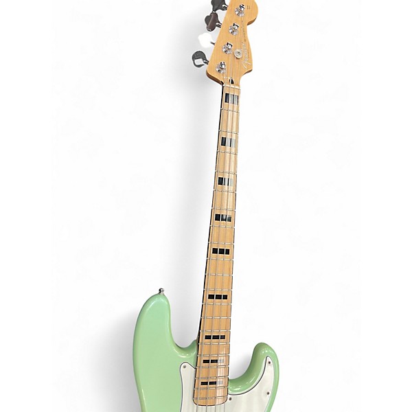 Used Fender Deluxe Precision Bass Special Sea Foam Green Metallic Electric Bass Guitar