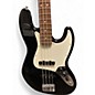 Used Fender Standard Jazz Bass Black and White Electric Bass Guitar