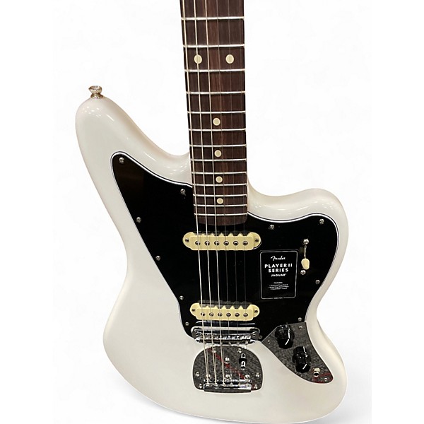 Used Fender PLAYER II JAGUAR Alpine White Solid Body Electric Guitar
