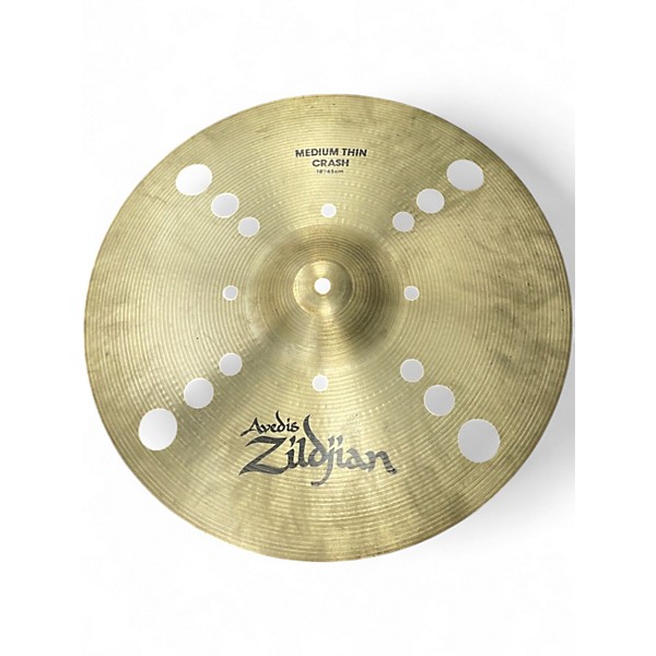 Used Zildjian 18in CUSTOM MEDIUM THIN TRASH CRASH Cymbal