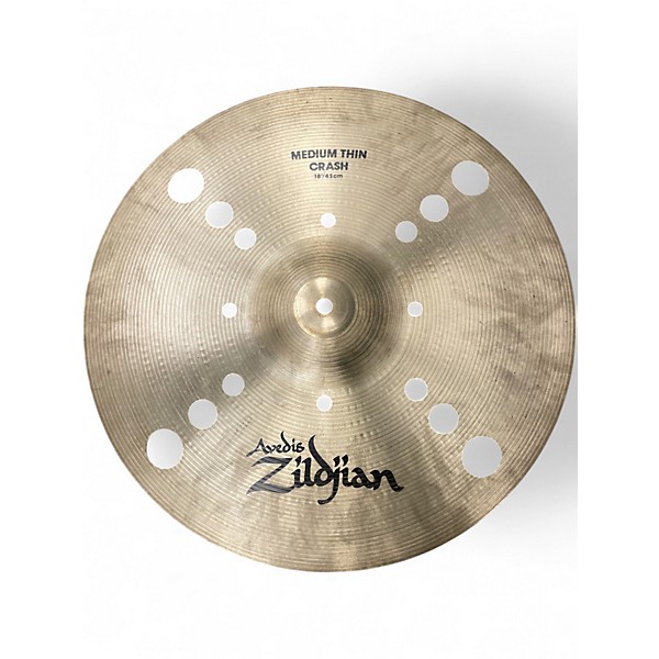 Used Zildjian 18in CUSTOM MEDIUM THIN TRASH CRASH Cymbal