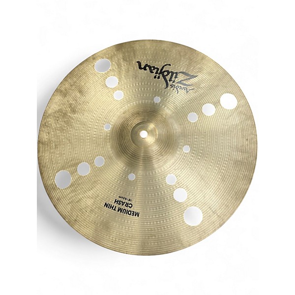 Used Zildjian 18in CUSTOM MEDIUM THIN TRASH CRASH Cymbal