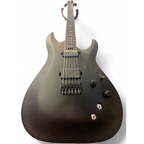 Used Schecter Guitar Research C-1 HT SLS Elite Evil TWIN BLACK Solid Body Electric Guitar