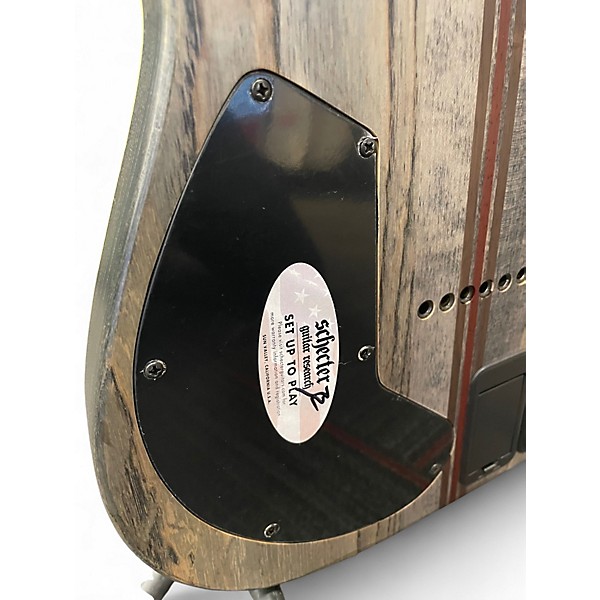 Used Schecter Guitar Research C-1 HT SLS Elite Evil TWIN BLACK Solid Body Electric Guitar