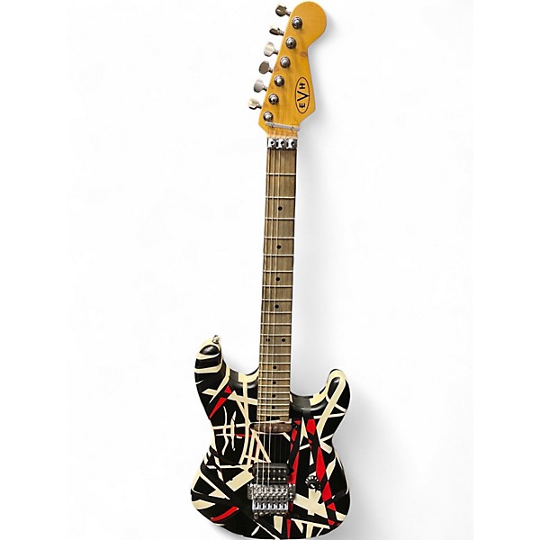 Used EVH ART SERIES RED/BLACK/WHITE Solid Body Electric Guitar