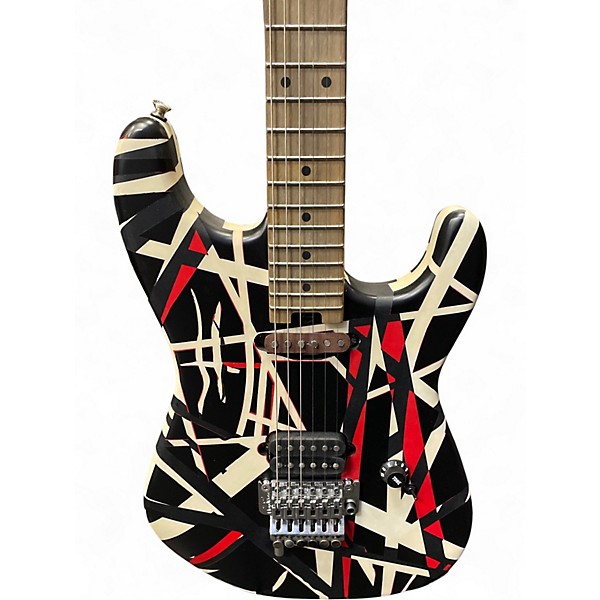 Used EVH ART SERIES RED/BLACK/WHITE Solid Body Electric Guitar
