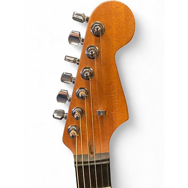 Used Fender American Acoustasonic Stratocaster Natural Acoustic Electric Guitar